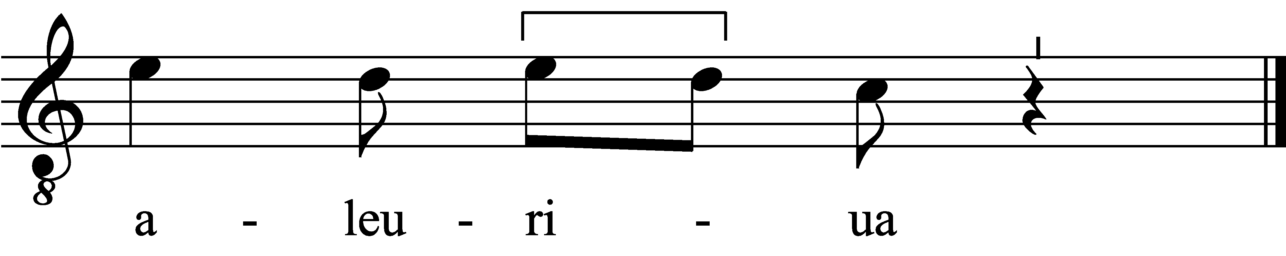 Refrain musical notation